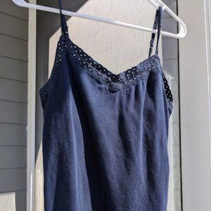 American Eagle Navy Tank Top - Summer Color Palette